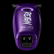 StyleCraft Purple Reign trimmer USB-C charging port and charging contacts.