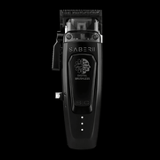 Black hair trimmer with 'Saberii' branding on a white background