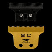 StyleCraft SC529GB Black Diamond Carbon DLC Cutter and Gold Titanium X-Pro Blade Set