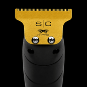 StyleCraft Fixed Gold Titanium Classic X-Pro Trimmer Blade Installed on Trimmer