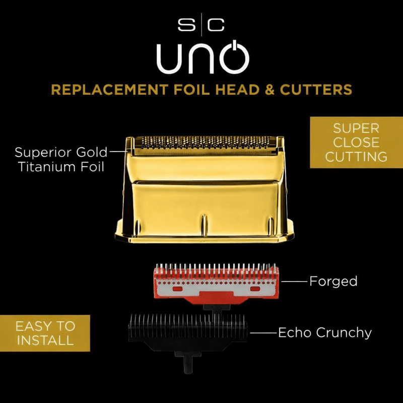 StyleCraft Uno Gold Titanium Foil Head detail view