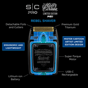 StyleCraft x Mister Cartoon Rebel Shaver professional foil shaver