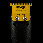 StyleCraft X-PRO Gold Titanium Trimmer Blade SC523GB installed