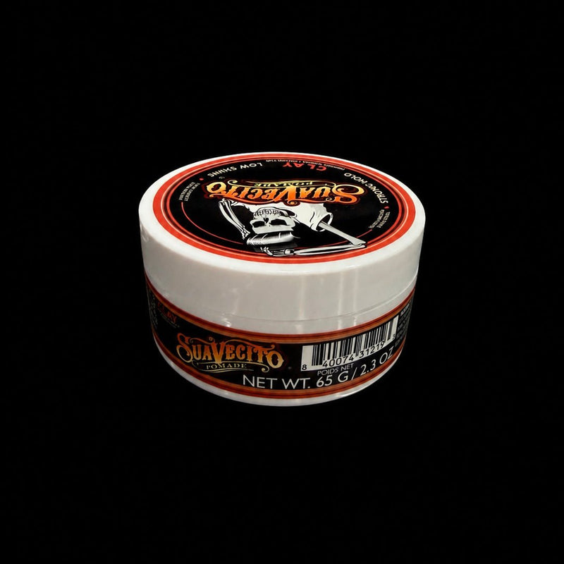 Suavecito Clay Pomade 2.3oz strong hold matte finish barber styling product