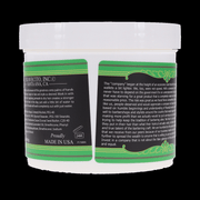 Suavecito Matte Pomade 32 oz back panel product photo on a black background