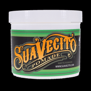 Suavecito Matte Pomade 32 oz front product photo on a black background