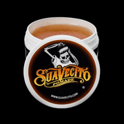 Suavecito Original Hold Pomade lid design classic barber pomade branding top view