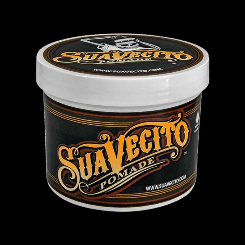 jar of 32oz suavecito pomade on black background