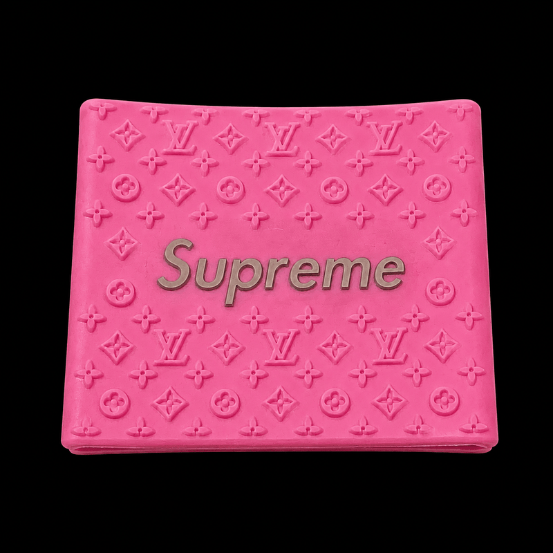Supreme Clipper Grip in pink — silicone monogram barber clipper grip