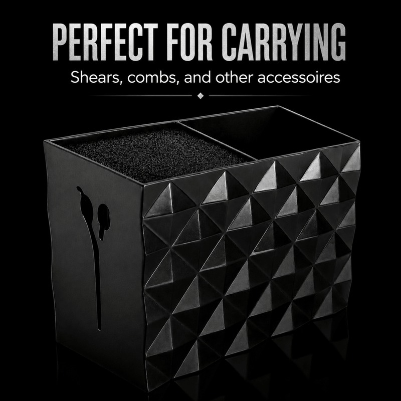 The Shave Factory Barber Tool Holder Perfect for Carrying Shears Combs and Accessories Available at Primos Barber Supply