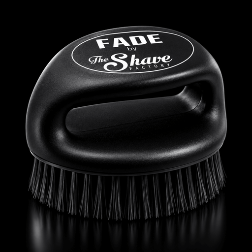 The Shave Factory Fade Brush Black Professional Barber Brush for Cleaning Hair During Fades Available at Primos Barber Supply