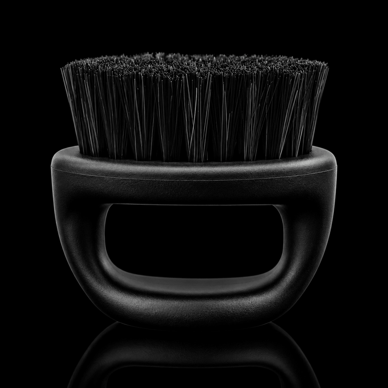 The Shave Factory Fade Brush Side View with Soft Bristles for Precision Barbering Available at Primos Barber Supply