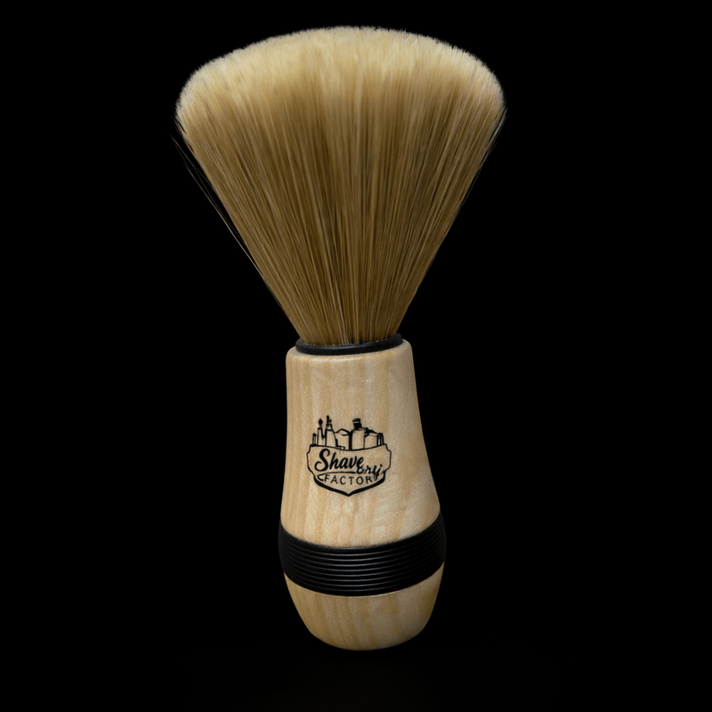 The Shave Factory Handmade Neck Brush Wooden Handle