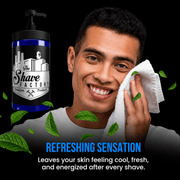 The Shave Factory Shaving Gel Refreshing Formula for Post Shave Comfort Available at Primos Barber Supply