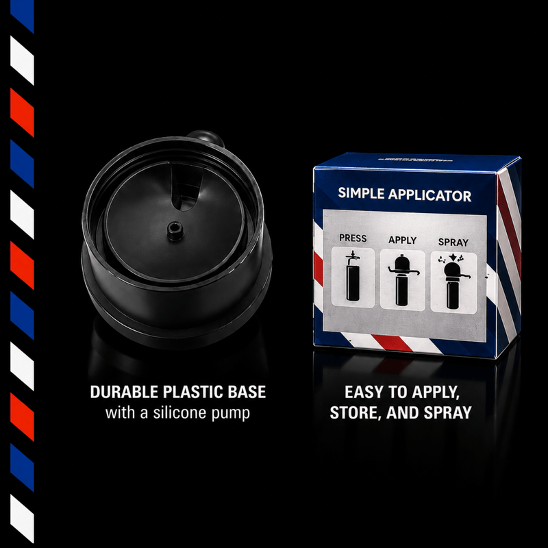 The Shave Factory Spray Applicator with Durable Construction and Easy Application Available at Primos Barber Supply