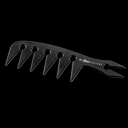 The Shave Factory Texturizing Pick Comb Angled View for Professional Hair Styling Available at Primos Barber Supply