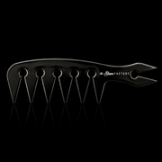 The Shave Factory Texturizing Pick Comb Black Professional Styling Comb Available at Primos Barber Supply