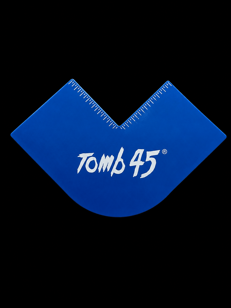 Tomb45 Blue Klutch Card professional barber enhancement card for precise hairline design, beard shaping, and color enhancement services.