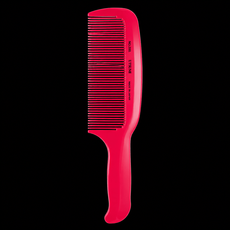 Utsumi #299 Clipper Comb – angled view showing dual-density teeth