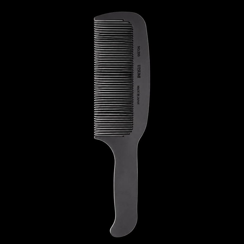 Utsumi #299 Clipper Comb – front view heat-resistant professional barber comb