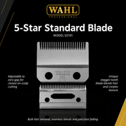 Wahl 2191 Standard Blade Close Up View for Precision Fading and Blending Available at Primos Barber Supply