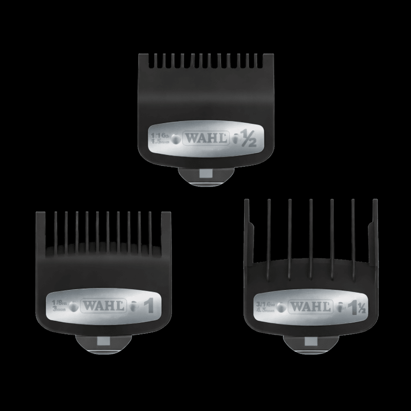 Wahl Premium Metal Clipper Guide Comb Set 3 Pack