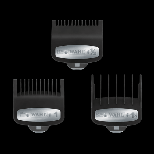 Wahl Premium Metal Clipper Guide Comb Set 3 Pack