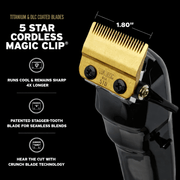 Wahl Professional 5-Star Cordless Barber Combo Black packaging