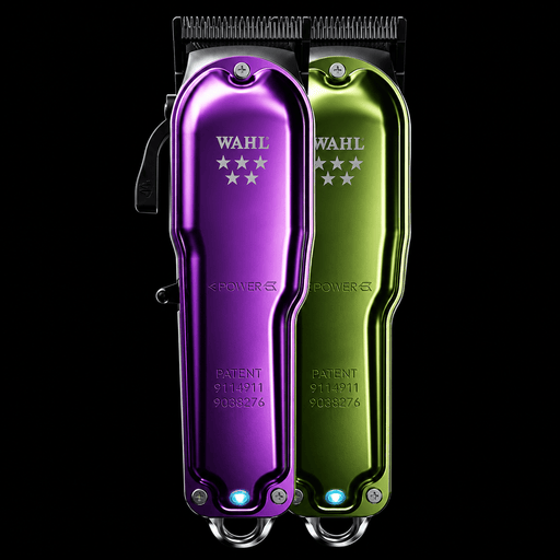 Wahl 5 Star Legend Plus cordless clipper purple and green limited edition professional barber clipper