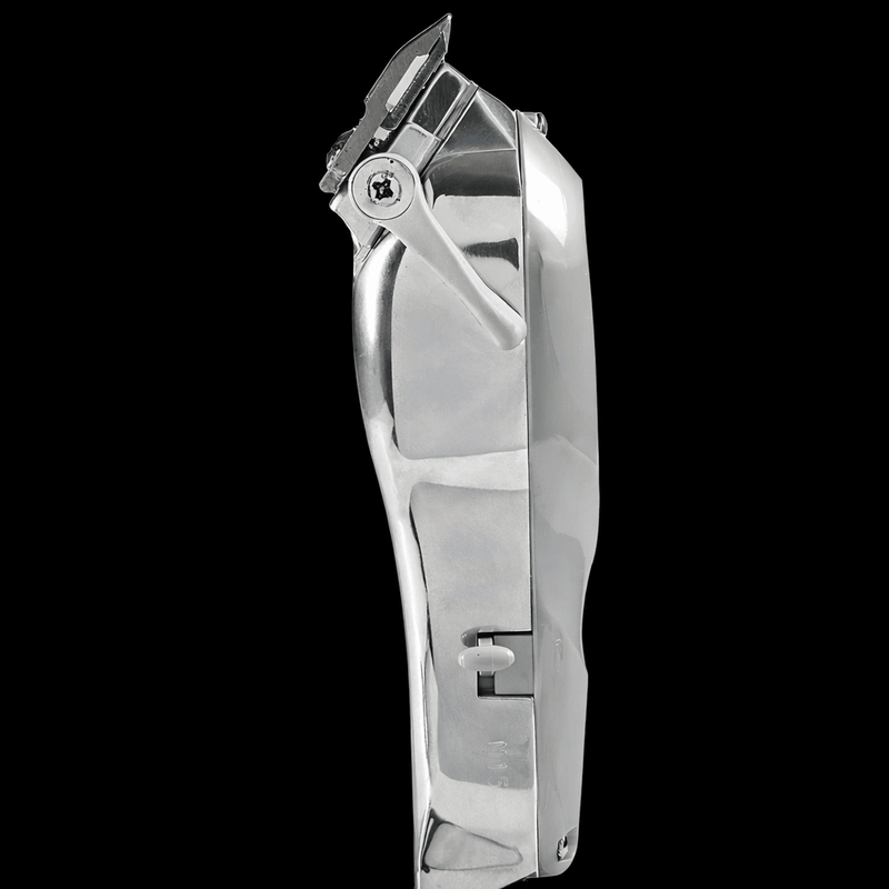 Wahl Senior corded clipper grey metal side profile showing taper lever