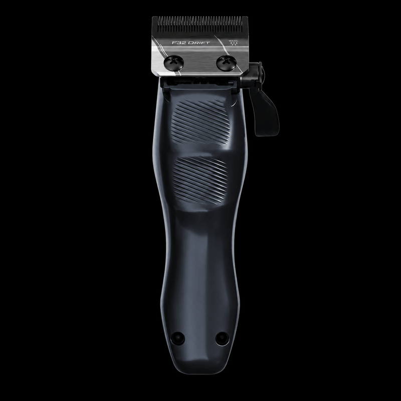 Wahl 5-Star Vapor Switch Cordless Clipper rear view showing ribbed grip, taper lever, and F32 Drift blade