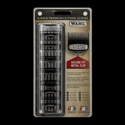 Wahl 8 Pack Premium Cutting Guides with metal clip professional clipper guards set for barbers