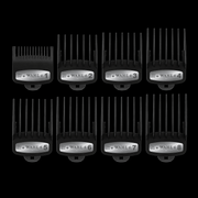 Wahl clipper guards set sizes 1 to 8 premium cutting guides with secure metal clip attachment
