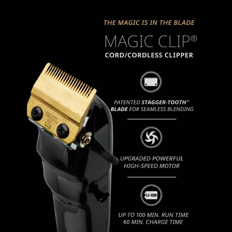 Wahl Cordless Magic Clip Black professional barber clipper