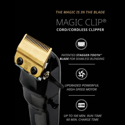 Wahl Cordless Magic Clip Black professional barber clipper