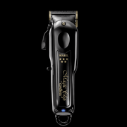 Black Wahl hair clipper on a black background