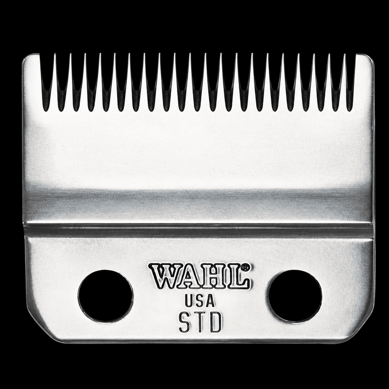Wahl clipper blade on a black background