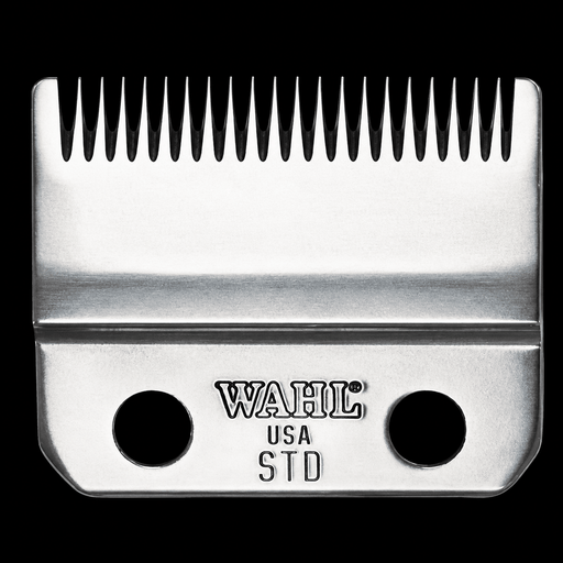 Wahl clipper blade on a black background