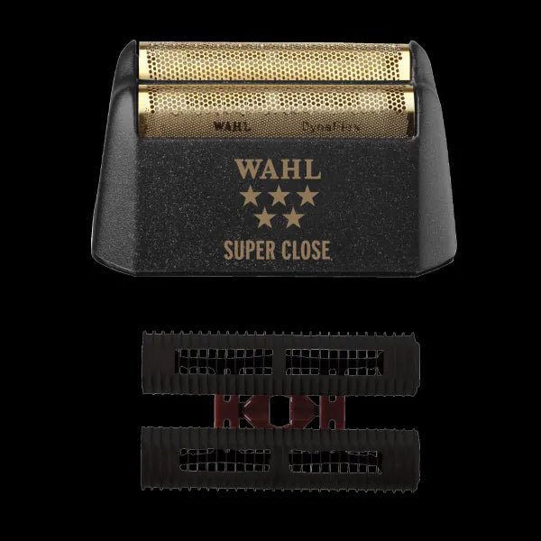 Wahl Super Close foil shaver replacement head with gold foil and cutters for close shave barber use Primos Barber Supply