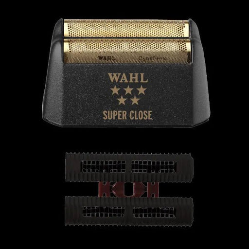 Wahl Super Close foil shaver replacement head with gold foil and cutters for close shave barber use Primos Barber Supply