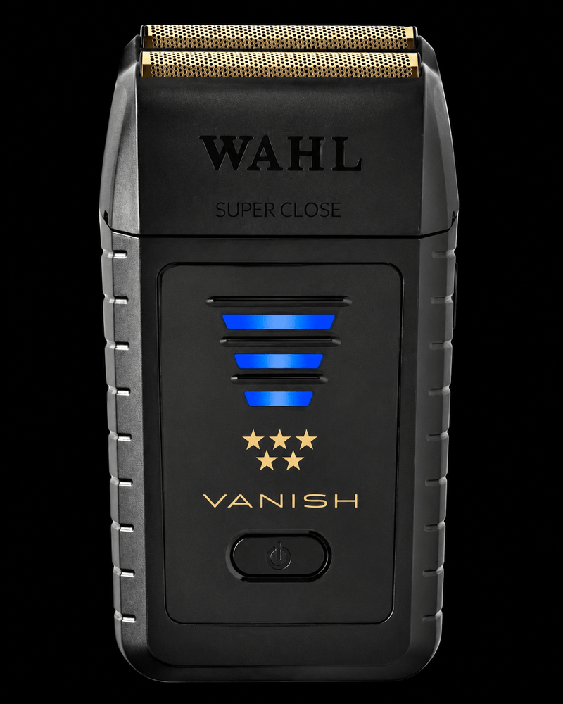 Wahl Vanish electric shaver on a black background
