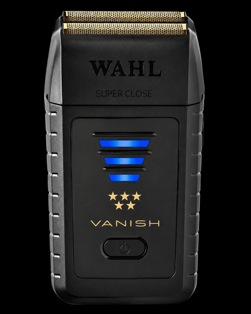 Wahl Vanish electric shaver on a black background