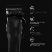 Wahl Vapor cordless clipper product features and specifications display-Primos-Barber-Supply