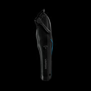 Wahl Vapor professional cordless clipper side profile view on black background. Primos Barber Supply